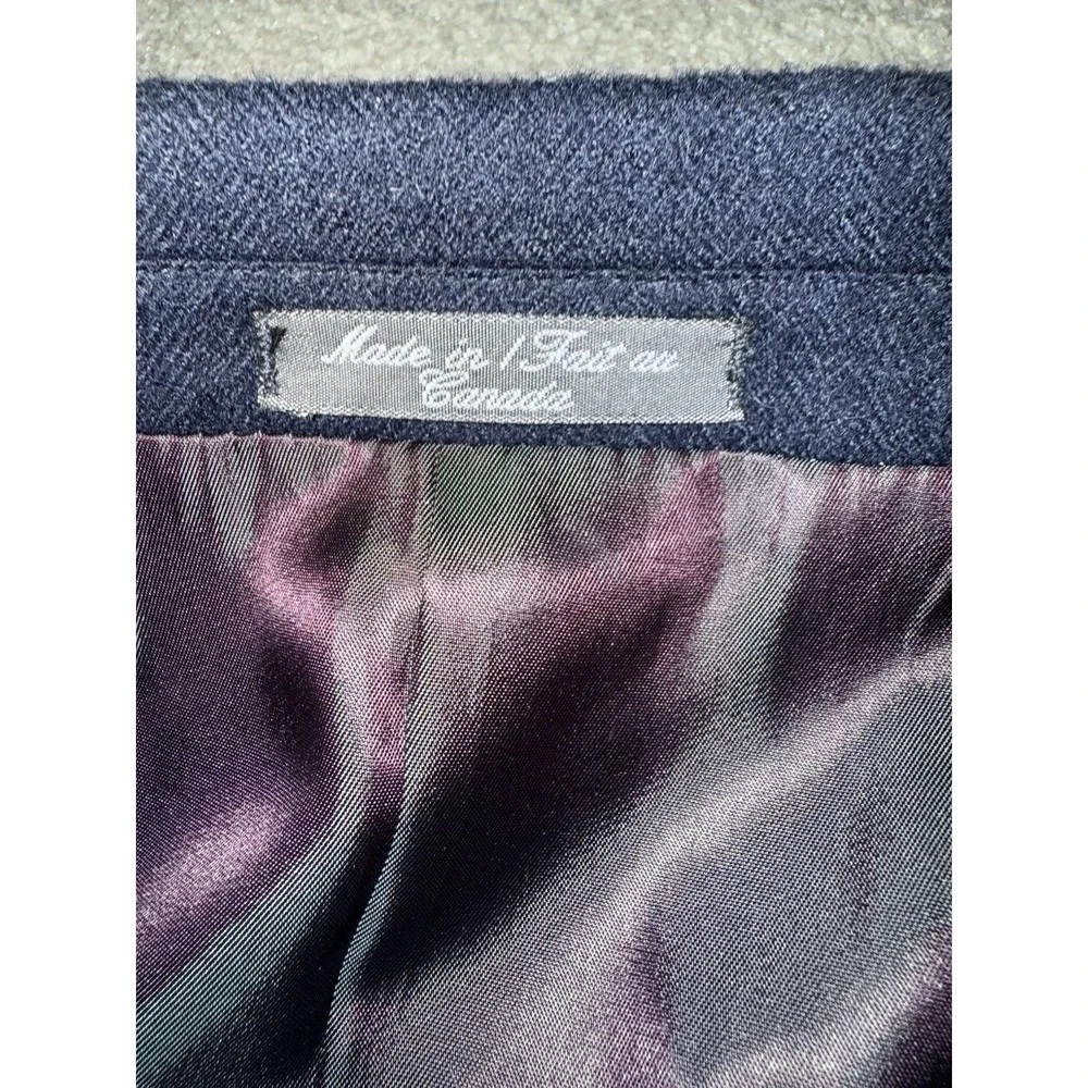 Silverstone Perlis Blazer 48L Loro Piana 100% Camel Hair‎ Navy Sport Coat Jacket